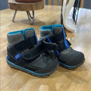 See Kai Run Black and Gray Kids Boots